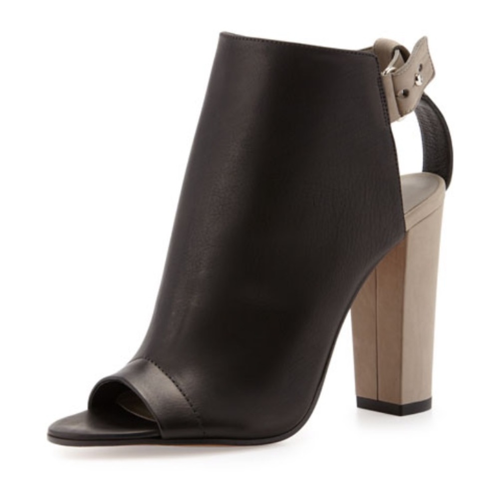 NEW Vince Addison Peep-Toe Ankle Strap Booties